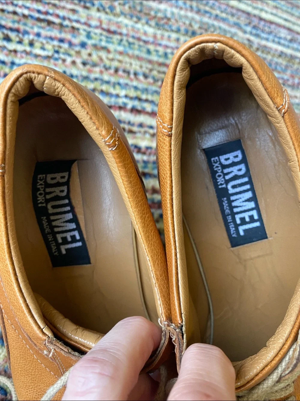 Men’s Brumel Export Italian Leather casual shoes — 🚨Flaws!🚨—project shoes